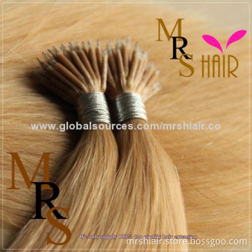 24-inch Light Brown 24# Straight Nano Ring Hair